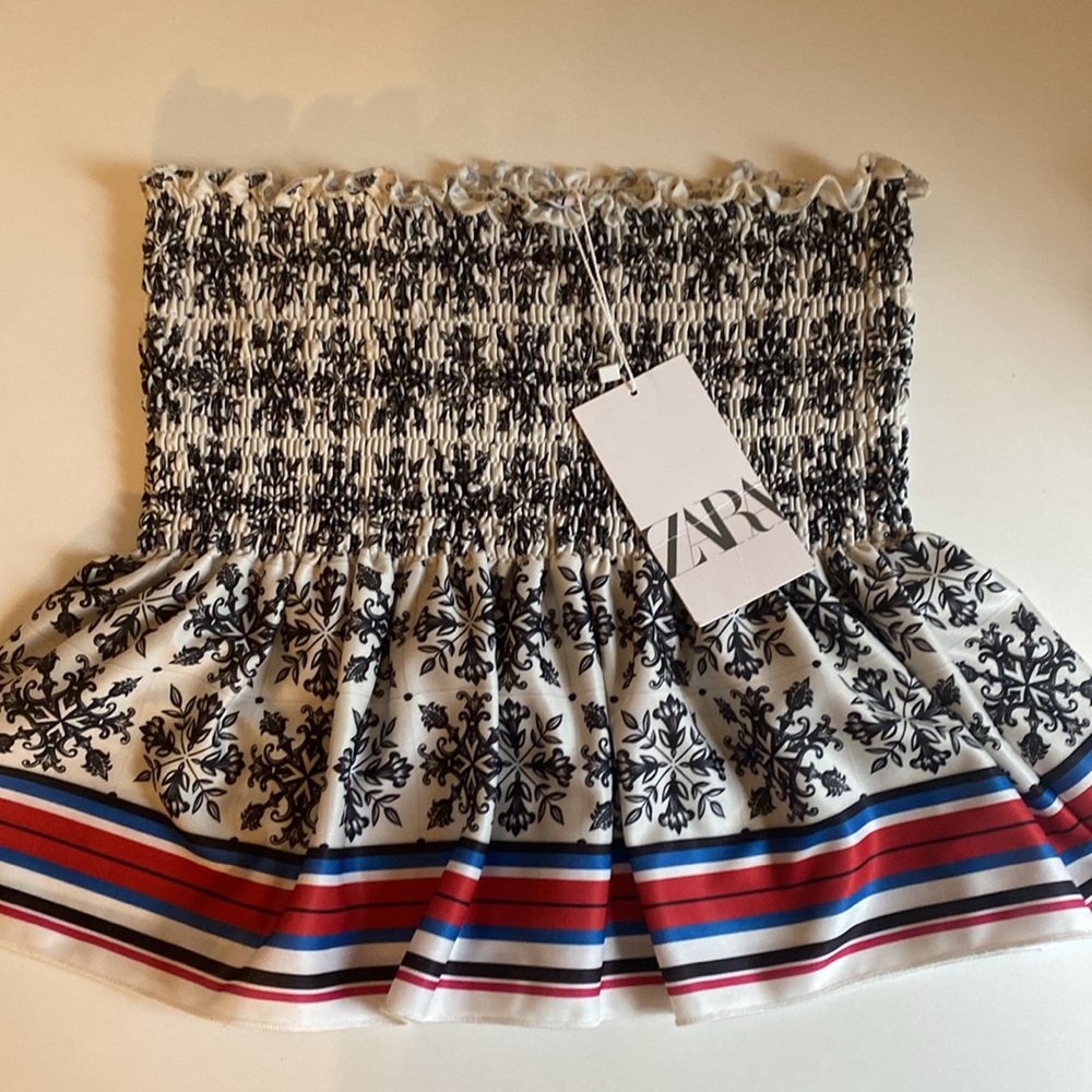 Zara multi colored top